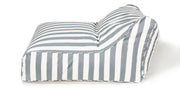 Hang Out Grey + White Outdoor Beanbag